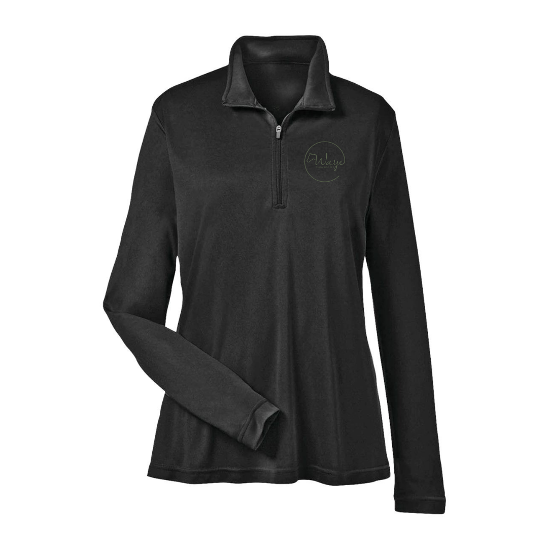 Waye Show Horses Quarter Zip Tech Shirt