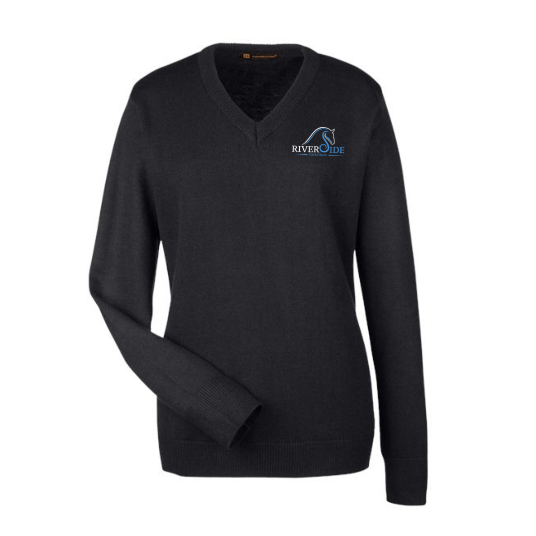 Riverside Equestrian Vneck Sweater