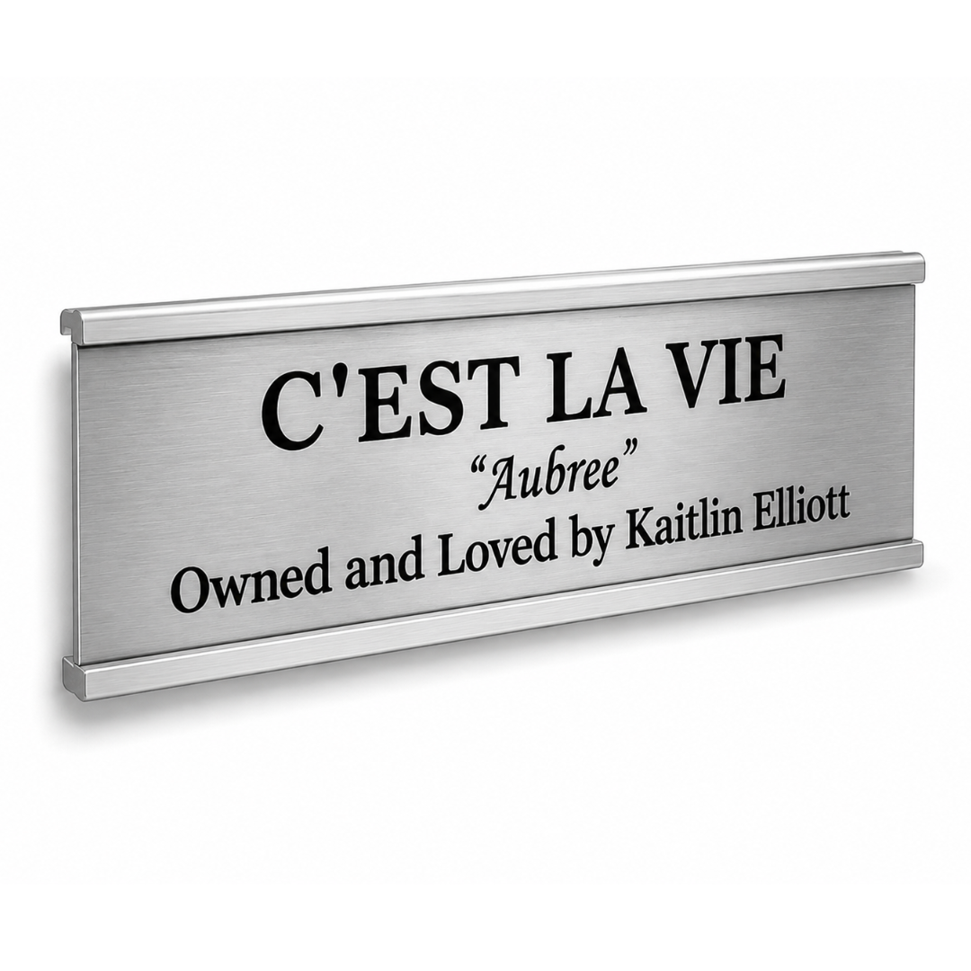 Premium Aluminum Stall Plate Holder