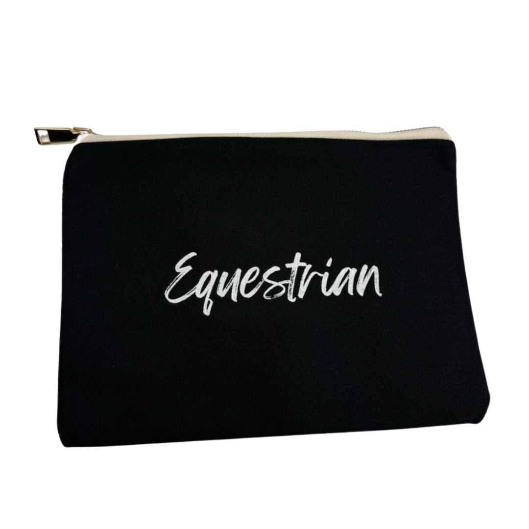 RES Equestrian Canvas Zip Pouch