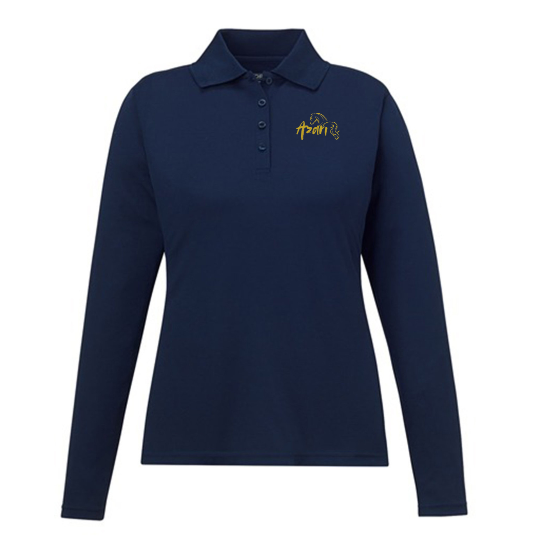 Azari Equestrian Long Sleeve Polo