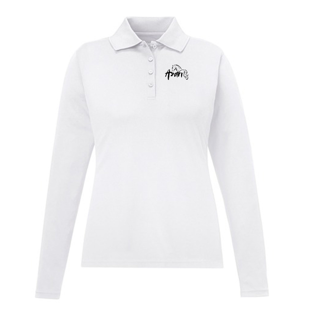 Azari Equestrian Long Sleeve Polo