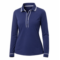 Tipped Long Sleeve Polo