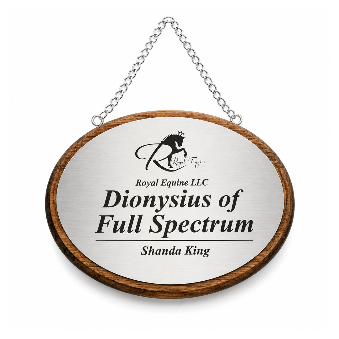 Premium Oval Engraved Barn Plaque