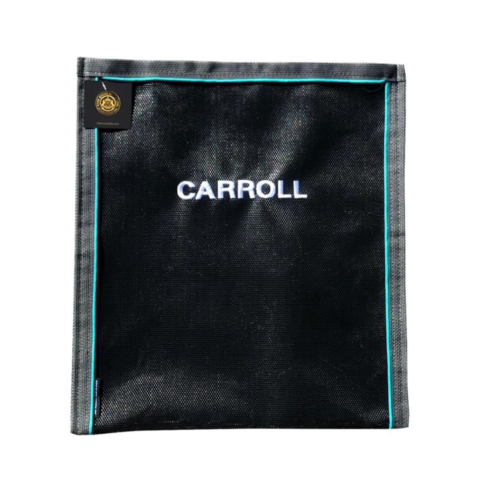 Navy/White/Taupe - Mesh Storage Bag - Final Sale