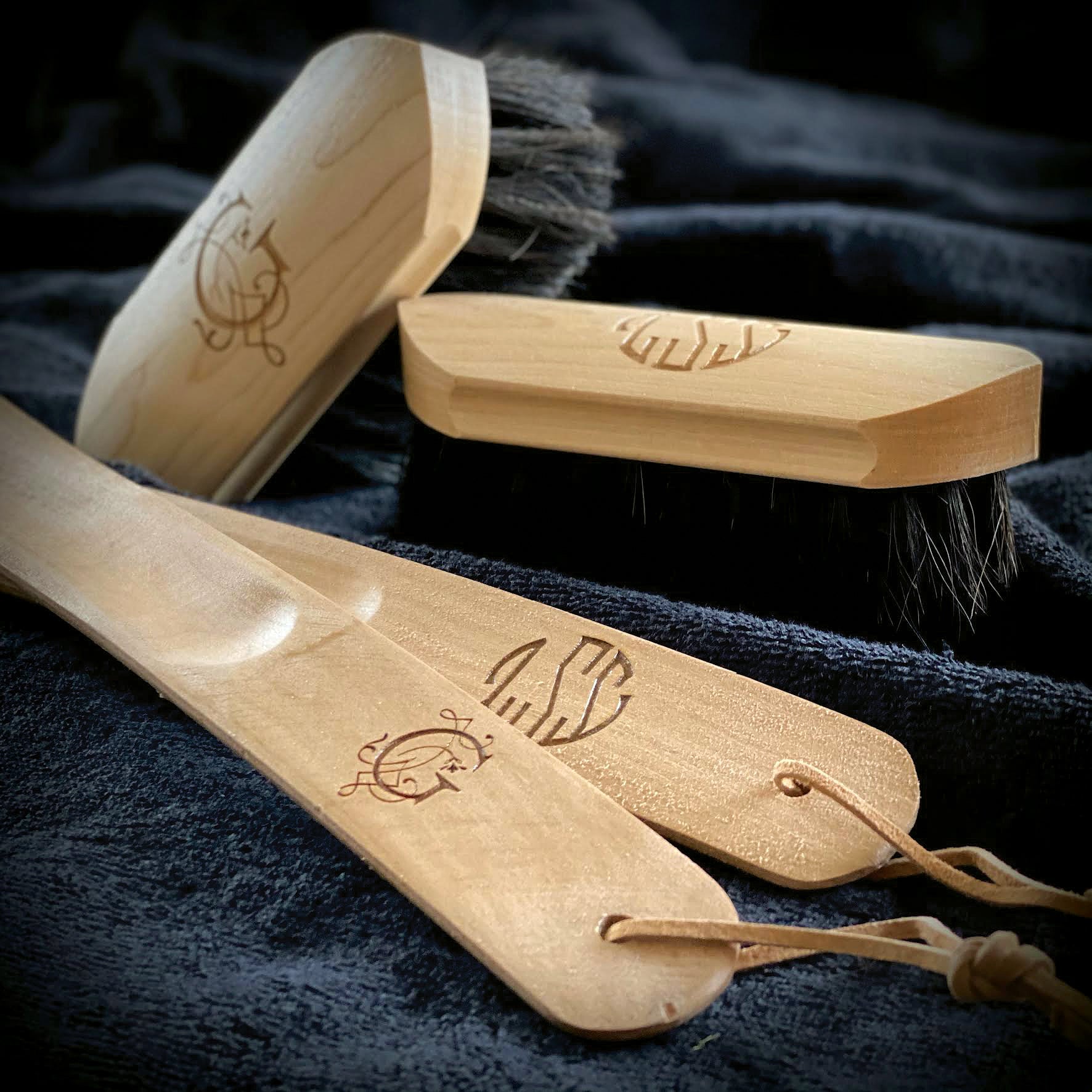 Custom Wood Sweat Scraper